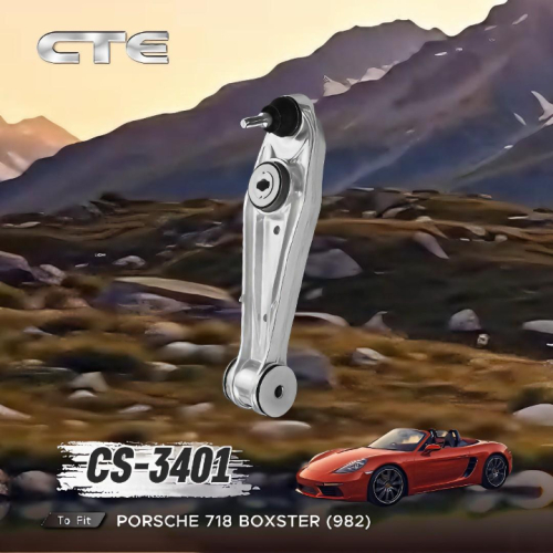 Porsche 718 Boxster (982) Front Axle Control Arm CS-3401 Upgrade Guide